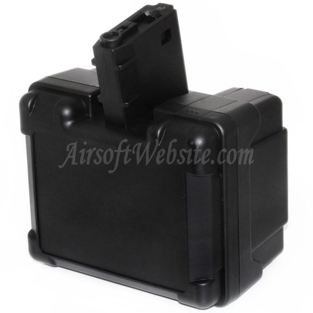 Airsoft Website 2600rd Electric Drum Magazine For M4 M16 Series AEG Rifles Black