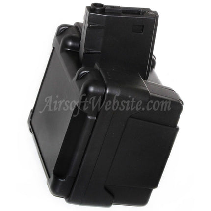 Airsoft Website 2600rd Electric Drum Magazine For M4 M16 Series AEG Rifles Black