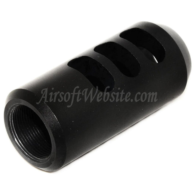 Golden Eagle 65mm Metal Flash Hider 3201 for JG Golden Eagle 3201 3202 3203 M200 Series Nemesis Vanquish LMR Bolt Action Rifles Airsoft