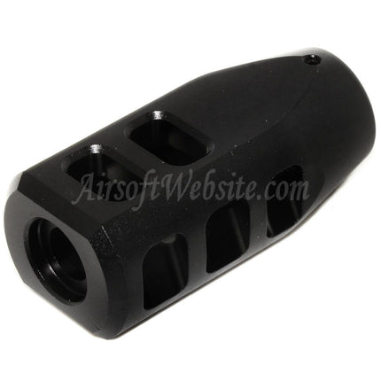 Golden Eagle 65mm Metal Flash Hider 3202 for JG Golden Eagle 3201 3202 3203 M200 Series Nemesis Vanquish LMR Bolt Action Rifles Airsoft