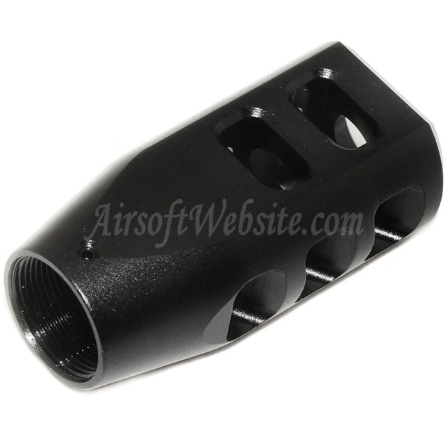 Golden Eagle 65mm Metal Flash Hider 3202 for JG Golden Eagle 3201 3202 3203 M200 Series Nemesis Vanquish LMR Bolt Action Rifles Airsoft