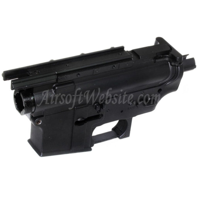 Récepteur supérieur et inférieur en métal Golden Eagle pour fusils AEG JG Golden Eagle Tokyo Marui M4 S-System Airsoft Noir