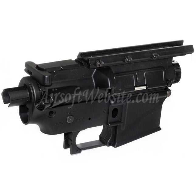 Récepteur supérieur et inférieur en métal Golden Eagle pour fusils AEG JG Golden Eagle Tokyo Marui M4 S-System Airsoft Noir