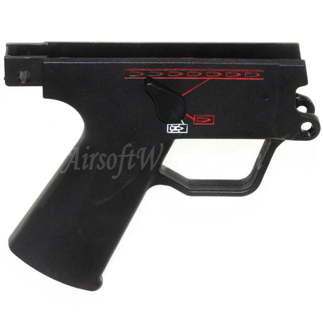Golden Eagle Original Plastic Lower Body Receiver for JG Golden Eagle 6851 MP5 Series AEG Rifles Airsoft Black