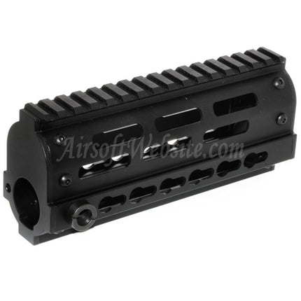 Golden Eagle 170mm FightLite MCR Keymod RAS Handguard Rail System For JG6661 Tokyo Marui M4 Series AEG Rifles Airsoft Black