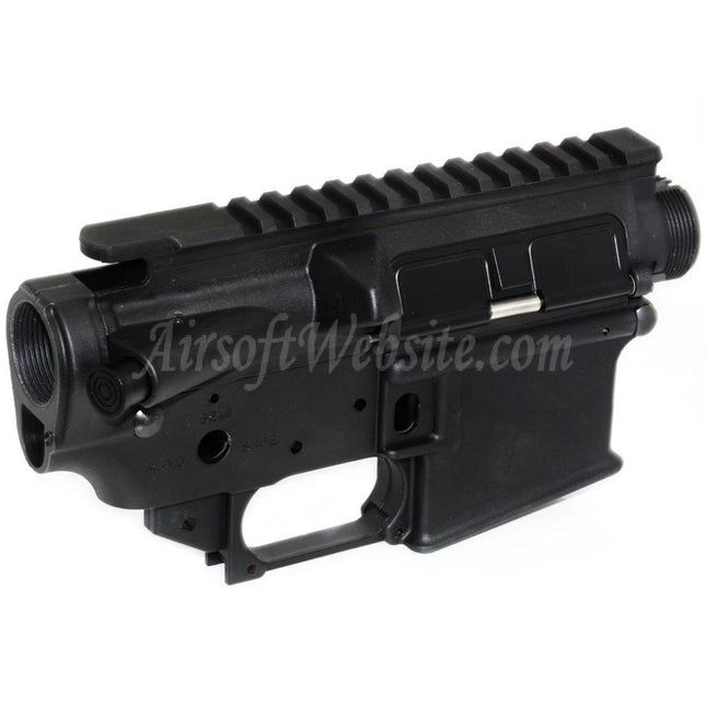 Récepteur supérieur et inférieur en polymère Golden Eagle pour fusils JG Golden Eagle WA M4 M16 Series GBB Airsoft Noir