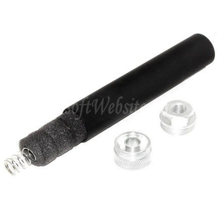 DOUBLE BELL 194mm/204mm x 35mm Suppressor Silencer For -14mm CCW Counter-Clockwise Thread Rifles Airsoft Black/Silver
