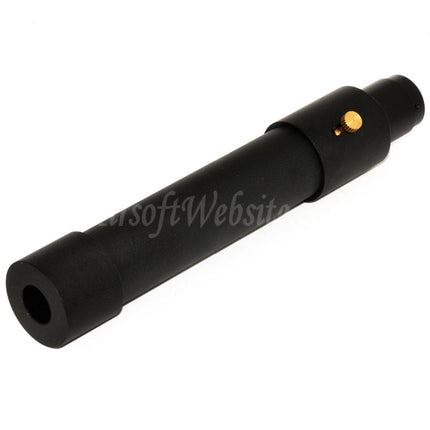 Silencieux double cloche 173 mm/203 mm x 34 mm MPX QD avec cache-flamme pour fusils à canon fileté antihoraire -14 mm CCW, noir