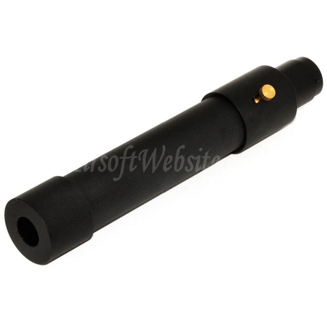 Silencieux double cloche 173 mm/203 mm x 34 mm MPX QD avec cache-flamme pour fusils à canon fileté antihoraire -14 mm CCW, noir