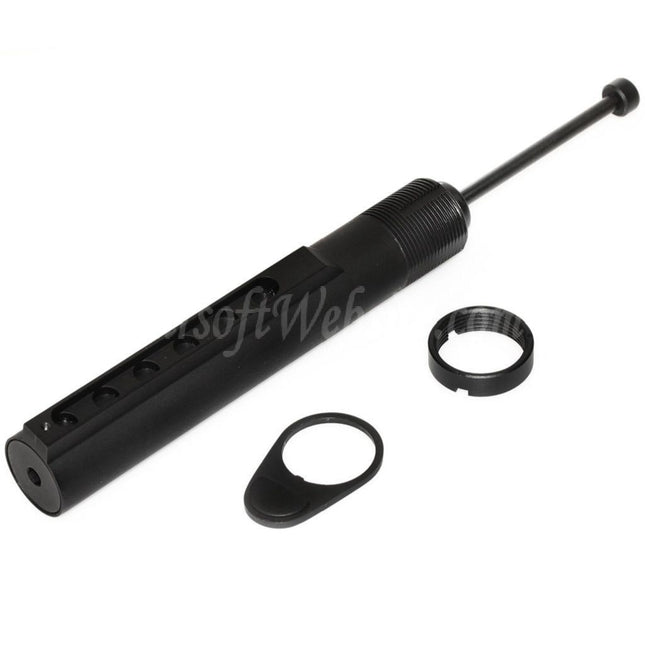 Tube tampon de crosse APS AR avec kit de recul pour fusil de chasse APS X1 Xtreme GBox Series GBB Ultimate Airsoft, noir