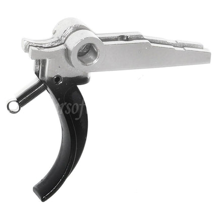 Détente incurvée en acier APS pour fusils APS X1 Xtreme GBox Series GBB Ultimate Airsoft