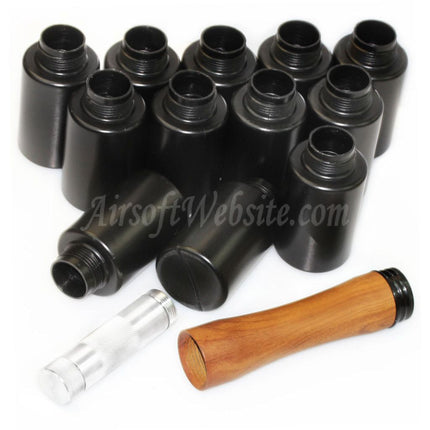 APS HAKKOTSU Lot de 12 grenades sonores CO2 style Thunder B Stick avec noyau