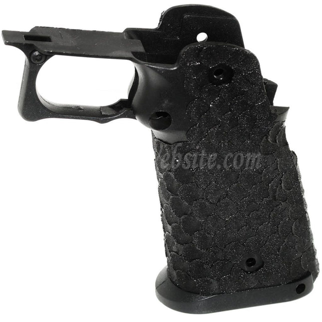 ARMY ARMAMENT Fish Scale Stippled Pistol Grip For R601 TTI Combat Master EMG AW WE Tokyo Marui Hi-Capa Series GBB Pistols Airsoft Black