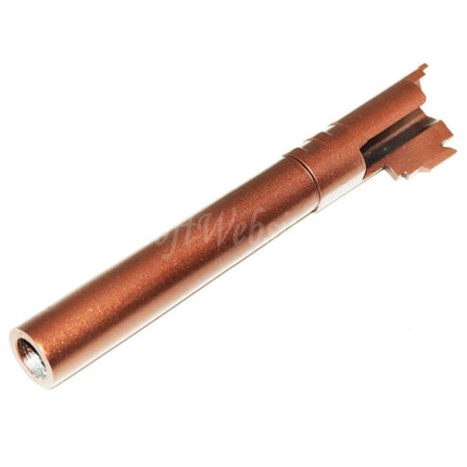 Airsoft Website 133mm/136mm Outer Barrel -12mm CCW Counter-Clockwise For ARMY ARMAMENT R601 TTI Combat Master Tokyo Marui Hi-Capa Series GBB Pistols Bronze