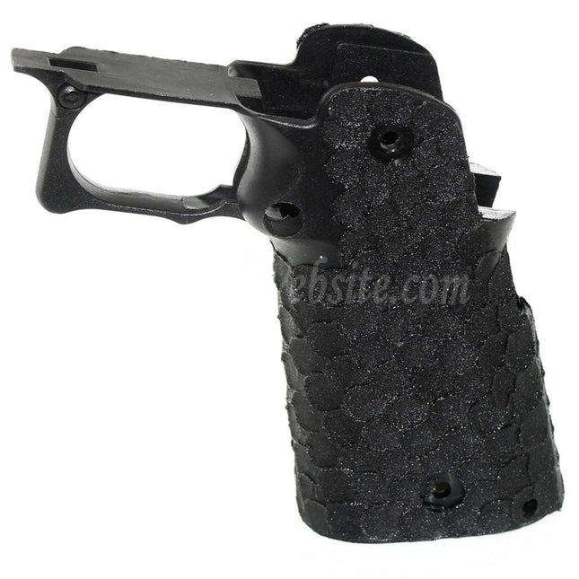 ARMY ARMAMENT Fish Scale Stippled Pistol Grip For R607 DVC Carry EMG AW WE Tokyo Marui Hi-Capa Series GBB Pistols Airsoft Black
