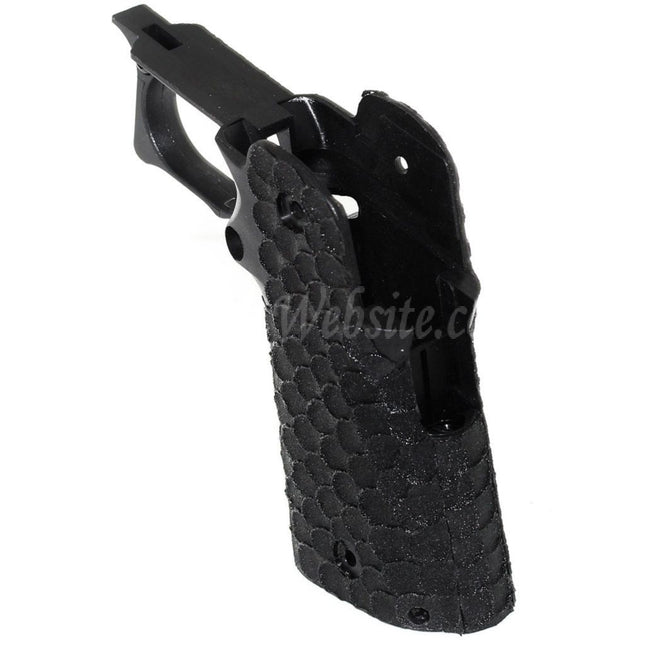 ARMY ARMAMENT Fish Scale Stippled Pistol Grip For R607 DVC Carry EMG AW WE Tokyo Marui Hi-Capa Series GBB Pistols Airsoft Black