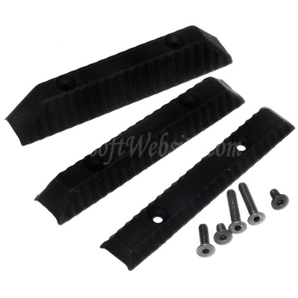 Lot de 3 coussinets de joue en caoutchouc TPR pour fusils 5KU JMAC style SS AB TS, crosse noire