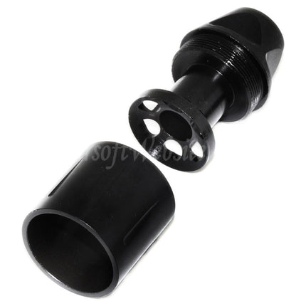 5KU 51mm SLR Style Flash Hider For -14mm CCW Counter-Clockwise Thread Barrel Rifles Airsoft Black