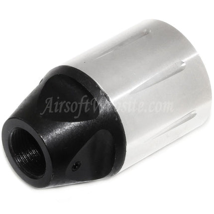 5KU 51mm SLR Style Flash Hider For -14mm CCW Counter-Clockwise Thread Barrel Rifles Airsoft Black