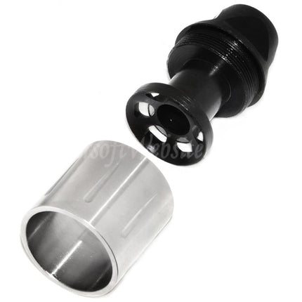 5KU 51mm SLR Style Flash Hider For -14mm CCW Counter-Clockwise Thread Barrel Rifles Airsoft Black