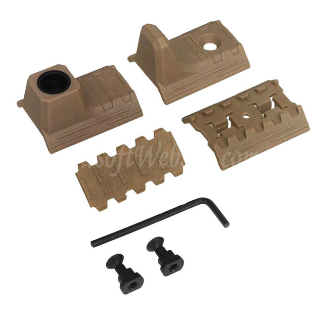 Kit de butée de main en polymère DOUBLE BELL pour système de rail de garde-main M-Lok