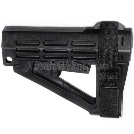 Crosse polymère DOUBLE BELL 180 mm pour fusils GBB série M4 Airsoft