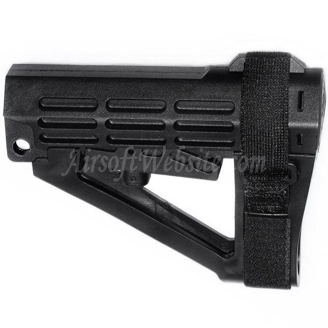 Crosse polymère DOUBLE BELL 180 mm pour fusils GBB série M4 Airsoft