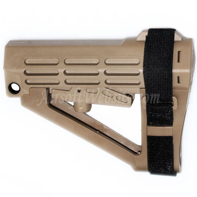 Crosse polymère DOUBLE BELL 180 mm pour fusils GBB série M4 Airsoft