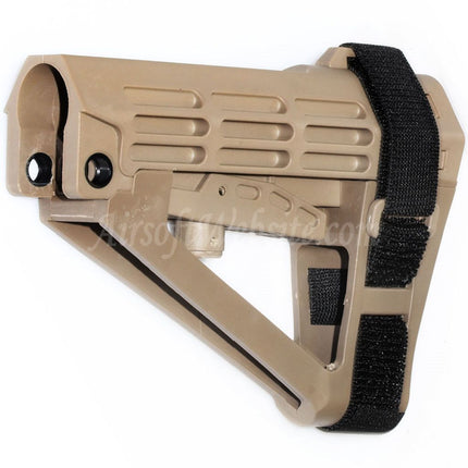 Crosse polymère DOUBLE BELL 180 mm pour fusils GBB série M4 Airsoft