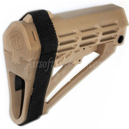 Crosse polymère DOUBLE BELL 180 mm pour fusils GBB série M4 Airsoft
