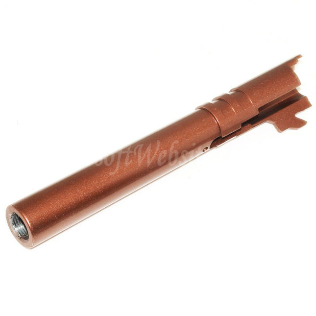 E&C 134/138mm Steel Outer Barrel +12mm CW Clockwise for E&C Tokyo Marui Hi-Capa Combat Master Series GBB Pistols Airsoft Bronze