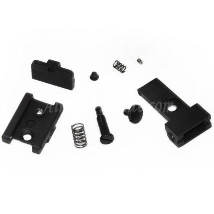 Mire arrière E&amp;C pour pistolets GBB E&amp;C Tokyo Marui Hi-Capa Series Airsoft Noir