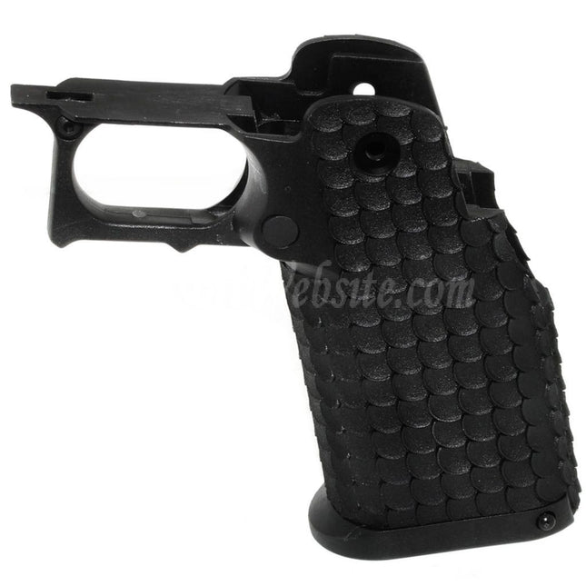 E&C Polymer Pistol Grip Set For E&C Tokyo Marui Hi-Capa Series GBB Pistols Airsoft Black