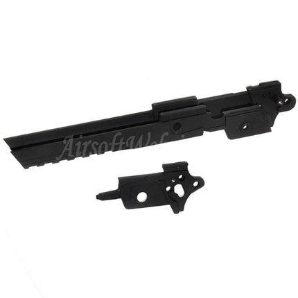 Cadre central E&amp;C avec rail inférieur pour pistolets GBB E&amp;C Tokyo Marui Hi-Capa série 5.1 Airsoft