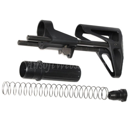 5KU SCW Retractable PDW Stock for Tokyo Marui M4 MWS Series GBB Rifles Airsoft Black