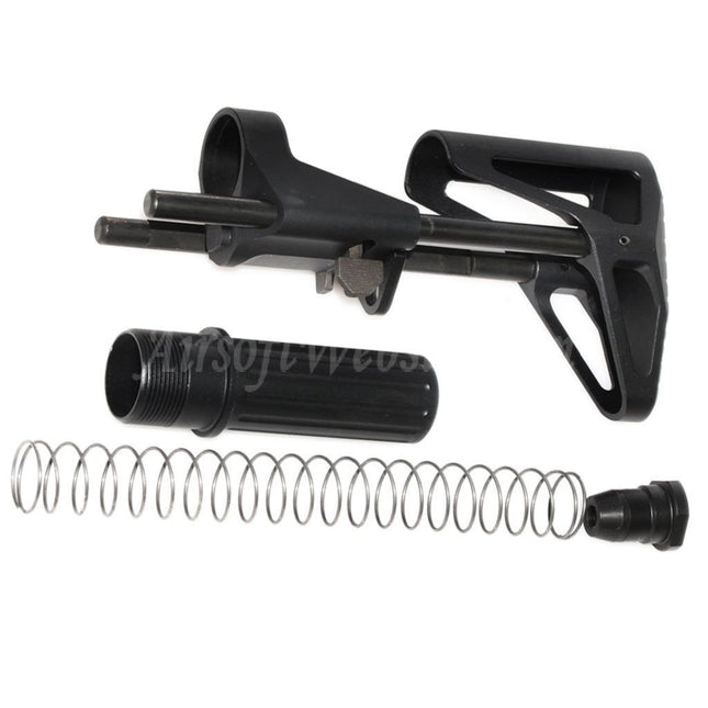 5KU SCW Retractable PDW Stock for Tokyo Marui M4 MWS Series GBB Rifles Airsoft Black