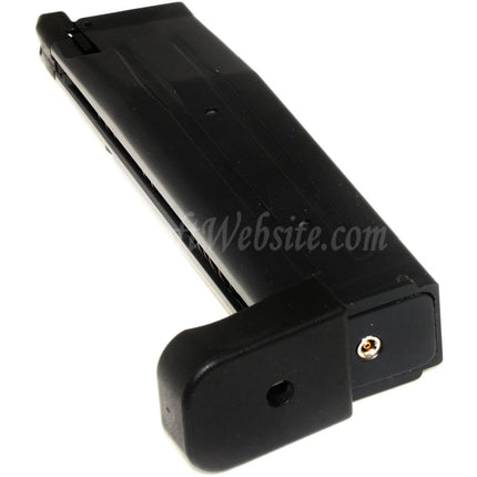 G&P 30rd Gas Magazine for Hi-Capa Series GBB Pistols Airsoft Black
