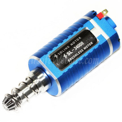 Moteur sans balais ultra-rapide SOLINK SX-1 (axe long) 11,1 V 34 000 tr/min pour fusils AEG M4 M16 MP5 G3 P90 Series V2 Gearbox Airsoft