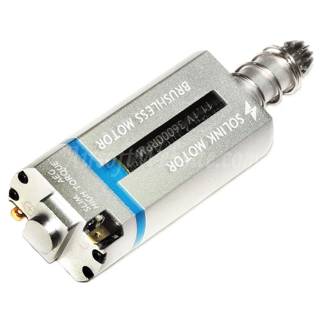 SOLINK Ultrathin Brushless Super High Torque Motor (Long Axle) 11.1V 36000RPM For M4 M16 MP5 G3 P90 Series V2 Gearbox AEG Rifles Airsoft