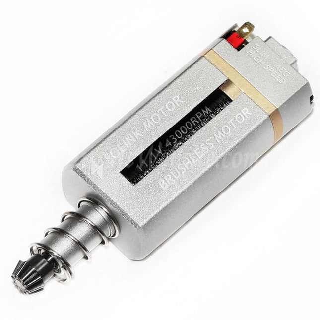 SOLINK Ultrathin Brushless Super High Speed Motor (Long Axle) 11.1V 43000RPM For M4 M16 MP5 G3 P90 Series V2 Gearbox AEG Rifles Airsoft