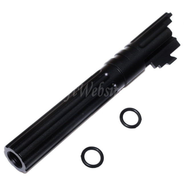 Canon extérieur en aluminium CNC 5KU 5" 123/127 mm + 11 mm CW pour pistolets Armorer Works AW WE-TECH Tokyo Marui Hi-Capa 5.1 GBB Airsoft