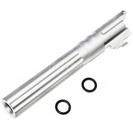 Canon extérieur en aluminium CNC 5KU 5" 123/127 mm + 11 mm CW pour pistolets Armorer Works AW WE-TECH Tokyo Marui Hi-Capa 5.1 GBB Airsoft