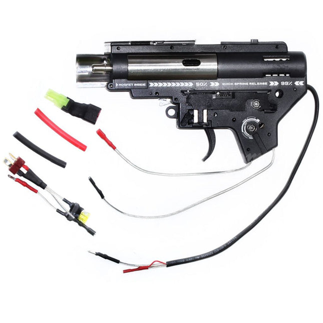 APS Edge II Micro FET Version 2 V2 Gearbox QD Quick Change Spring System For M4 M16 Series AEG Rifle Airsoft Rear Wired
