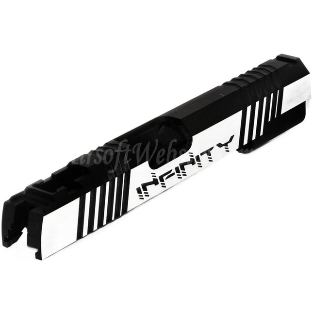 Jeu de culasses Infinity en aluminium CNC 5KU pour pistolets Tokyo Marui Hi-Capa 5.1 série 1911 GBB Airsoft, noir/argent