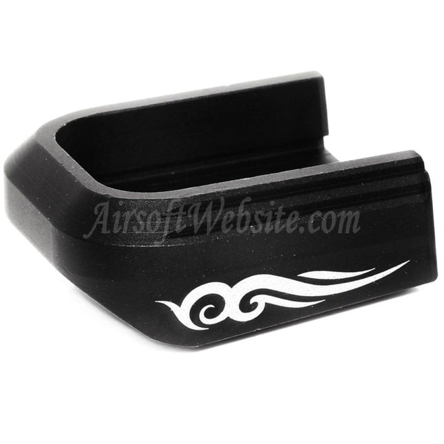 AIP Lasered Magazine Base Plate Cover Type-3 For ARMY EMG SAI STI TTI AW WE Tokyo Marui Hi-Capa GBB Co2 Gas Pistol Magazine Black