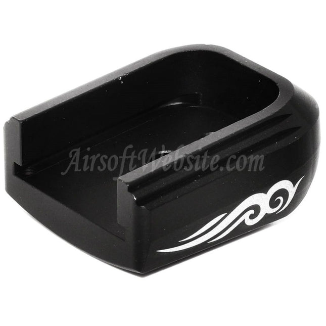 AIP Lasered Magazine Base Plate Cover Type-3 For ARMY EMG SAI STI TTI AW WE Tokyo Marui Hi-Capa GBB Co2 Gas Pistol Magazine Black