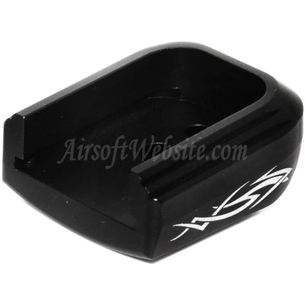 Couvercle de plaque de base de chargeur laser AIP type 4 pour chargeur de pistolet à gaz CO2 ARMY EMG SAI STI TTI AW WE Tokyo Marui Hi-Capa GBB noir