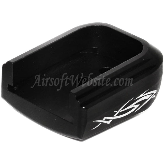 AIP Lasered Magazine Base Plate Cover Type-4 For ARMY EMG SAI STI TTI AW WE Tokyo Marui Hi-Capa GBB Co2 Gas Pistol Magazine Black