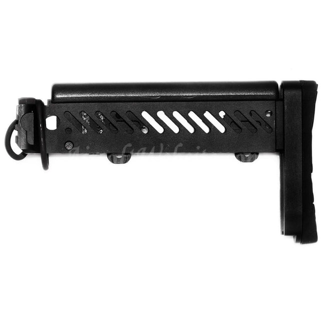 5KU PT-1 Gen2 Multi Position Side Folding Stock for CYMA D-Boys LCT GHK AK Series AEG GBB Rifles Airsoft Black