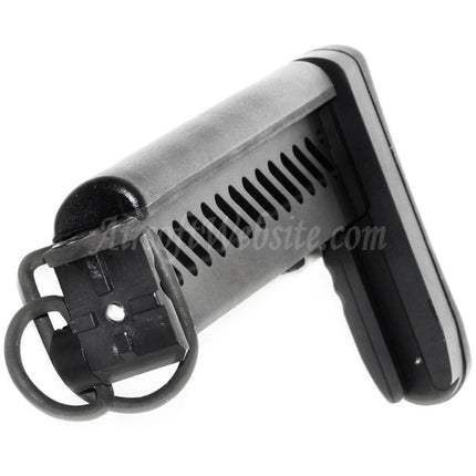5KU PT-1 Gen2 Multi Position Side Folding Stock for CYMA D-Boys LCT GHK AK Series AEG GBB Rifles Airsoft Black